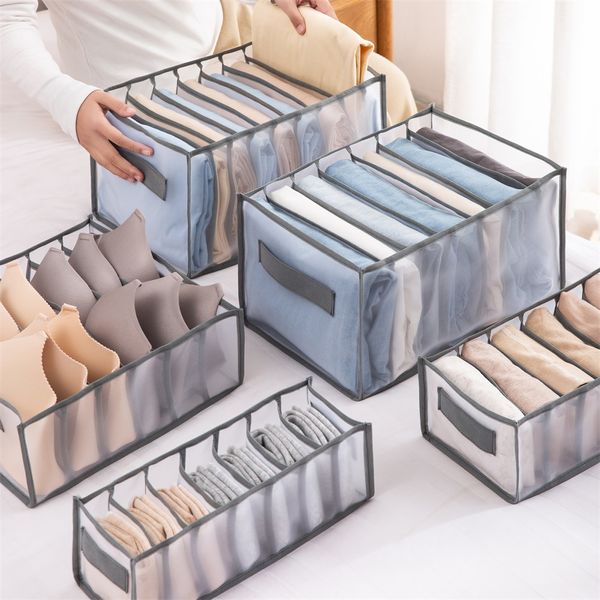 Calça de armazenamento de malha de calcinha de roupa íntima caixa de acabamento da caixa de guarda