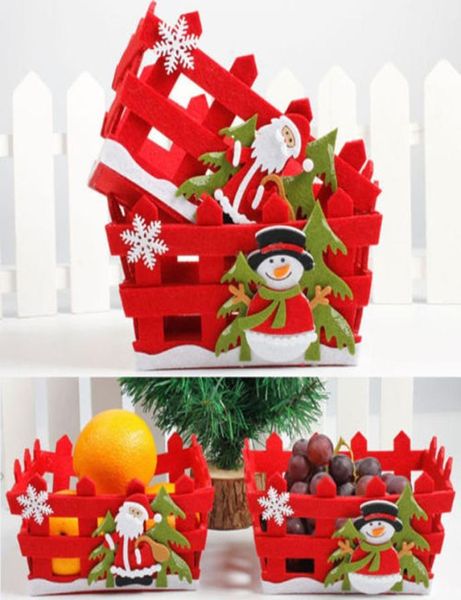Candas de Natal Frutas de armazenamento Caixa de cesta de casas decoração de casa presentes de Natal 2 ST1392533