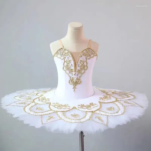 Palco use balé branco tutu crianças meninas adultos mulheres dança fantasias vestido profissional bailarina