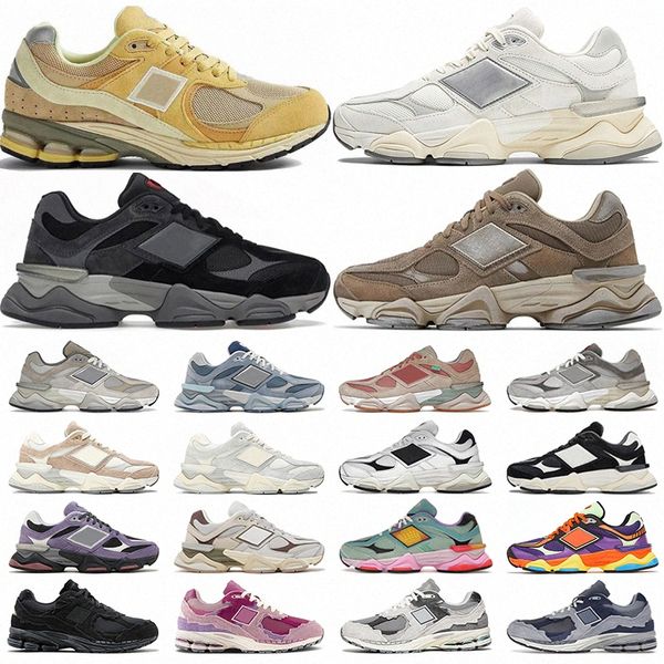 OG New Designer 9060 Running Shoes Homens Mulheres 9060s Bricks Wood Sea Salt Cogumelo Balance