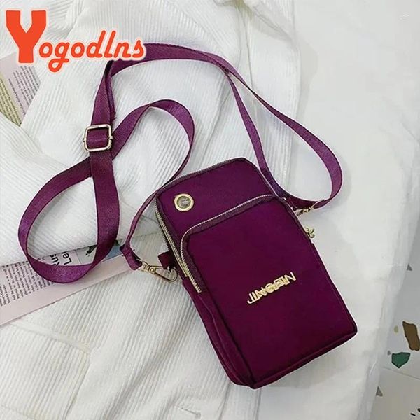 Borse da sera Casual Nylon Mobile Phone Borse Femala Lady Crossbody Piccola borsa per messenger impermeabile quadrato