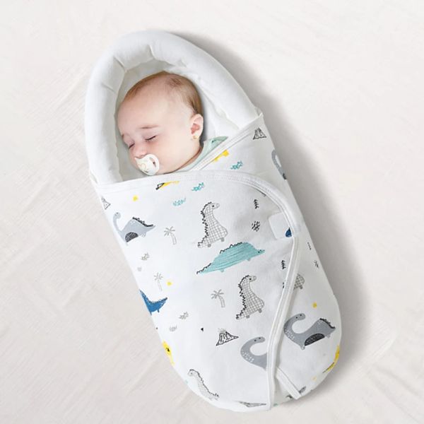 Sacchetti 06m neonati antistartle swaddling baby sleep sacchetti al sicuro coperte per bambini in cotone sleep sack per bambini 83*37 cm