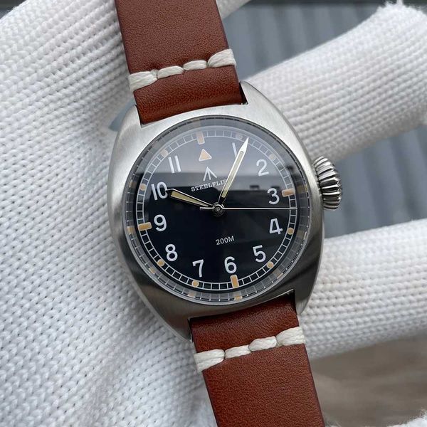 Наручительные часы Стафляер официальный SF745 Luxury Quartz Watch Unisex 36 -мм швейцарский светящий VH31 Case Silent 200m водонепроницаемые дайвинг Y240425