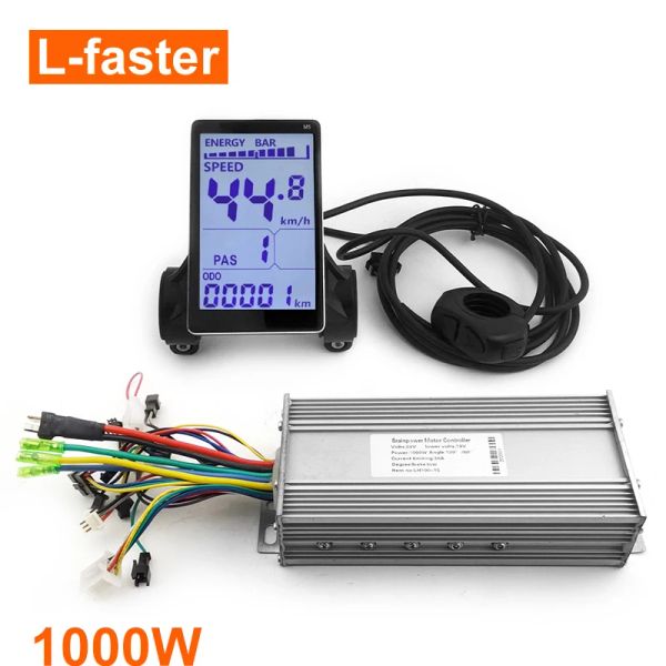 Teil 750W 1000W bürstenloser Controller Tachometer M5 Escooter Display Big Screen Instrumentenplatte für Elektrofahrradfahrradmotor