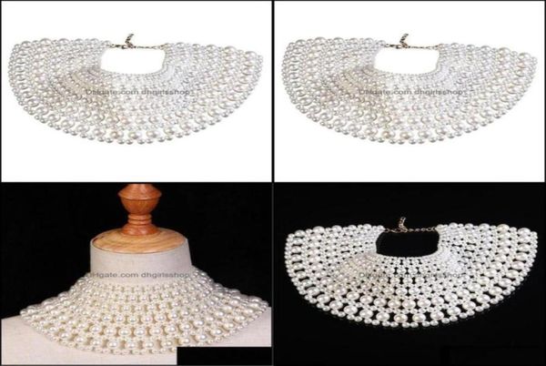 Collane a ciondolo a ciondolo gioiello imitazione perl collatce simil -bianchi perls regali dGustble costume ccessories mti strnd strnds 7205301