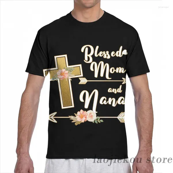 Magliette da donna benedetta mamma e t-shirt di nana cross floreal womer dappertutto stampare la maglietta da ragazza maglietta