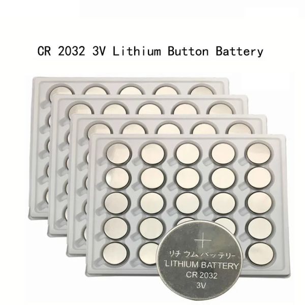Baterias 100/150/200pcs CR2032 BOTOL BATERIAS BR2032 DL2032 ECR2032 CELURA LILON BATERIA LILON 3V CR 2032 para assistir Electronic