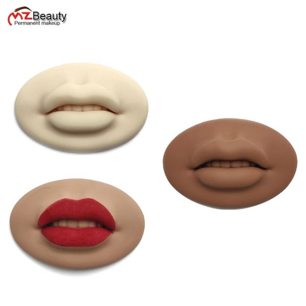 Bolts Microblading Big Open Mouth 3D Реалистичные губы лучшая практика силиконовая кожа для постоянных визажистов Тренировка аксессуаров