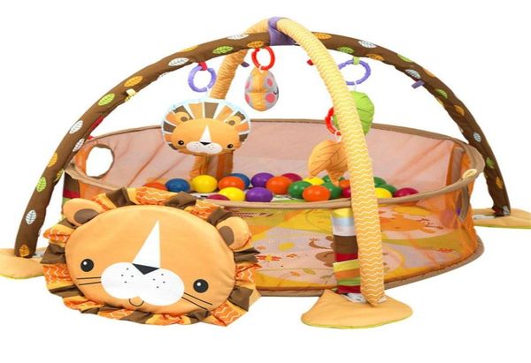 3 в 1 Lion Cartoine Cartoon Carty Baby Activity Gym Ball Pit Bool БЕЗОПАСНОЕ ИГРЫ