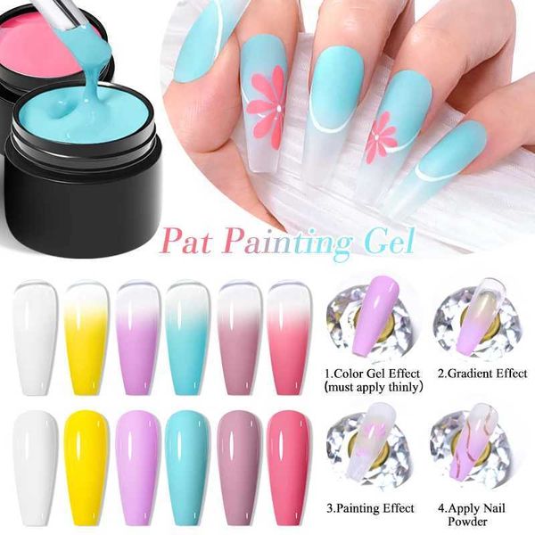 O esmalte de unha se encontra em 8 ml de pintura de pintura em gel de unha 8 cores absorvendo o designs de arte de unhas semi -permanente de LED UV para as ferramentas de manicure y240425