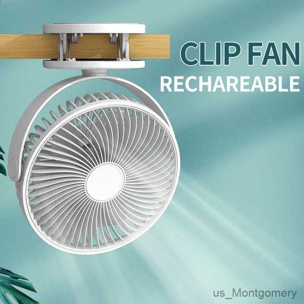 Electric Fan 360 Döndür USB Masa Fanı 2 1 Dikey ve Klip FanRechargargable Mini Klip Fan USB Powered Masa Fanmini Klip