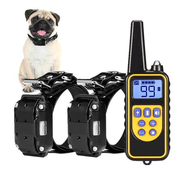 Colares de controle remoto de controle remoto colarinho de treinamento de cães à prova d'água de cachorro cachorro antibark colarinho de colarinho de pescoço 1/2/3 para cães