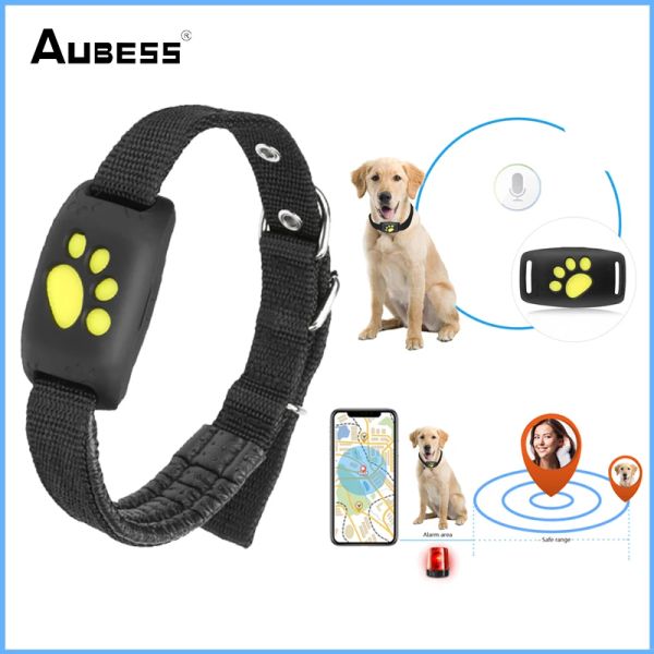 Tracker GSM GPS Tracker Antilost Alarm Hund Katze Halskette Wireless Tracker Telefon Fernhör -Locator Anti Lost Alarm Tracker