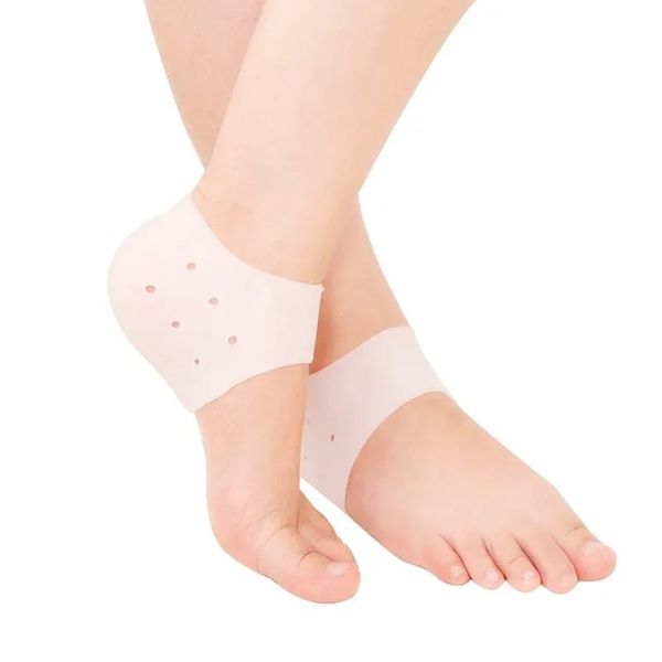 1 paio di piedi in silicone Protettore tacco anti -slip slip sollievo antie rotti cure per la salute del tallone da donna copertura di protezione del tallone