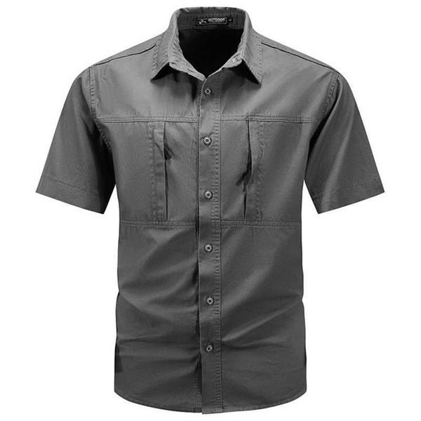 T-shirt tattici Mens Tactical Short Short Summer Nuova camicia da lavoro per peschere per pesca da pesca da pesca a treking da pesca da pesca da pesca da pesca da pesca da pesca