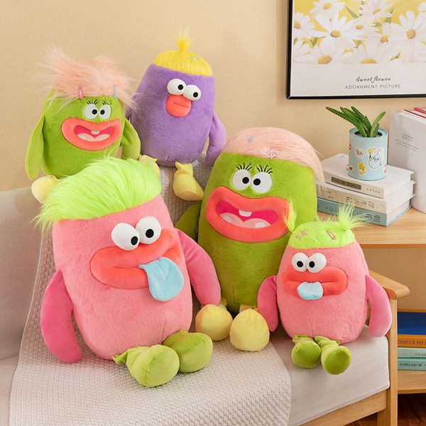 Поперечная горячая продажа мультфильма Little Monster Long Release Plush Plush Toy, фаршированная игрушка, забавная кукла, уродливая и милая кукла