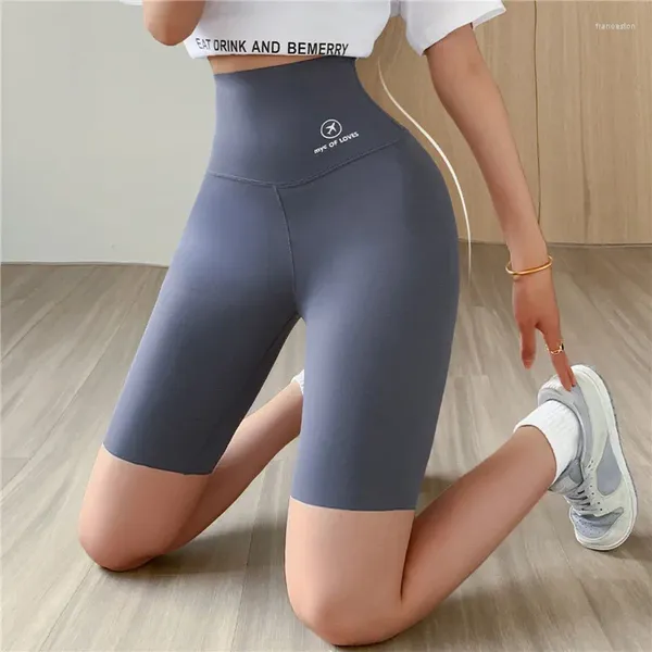 Aktive Shorts elastisches Training hoher Taille Bauchkontrolle Ruch mit Beutehosen Fitnessstudio Kompression Strumpfhosen Frauen nahtloses Bruding Yoga