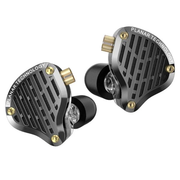 Fones de ouvido KZ Pr3 em fones de ouvido HiFi Bass Monitor Earbuds de 13,2 mm Driver planar Wired DJ Headset Pr1 Pro Zas Zar Zat Edxpro ZSNProx