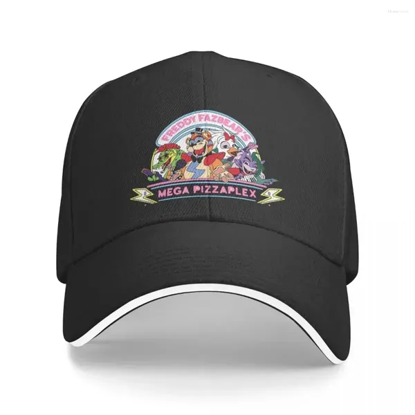 Berets FNAF Sicherheitsverstoß Baseballkappen Snapback Männer Frauen Hüte im Freien verstellbare Freizeitkappe Hip Hop Hut Polychromatisch