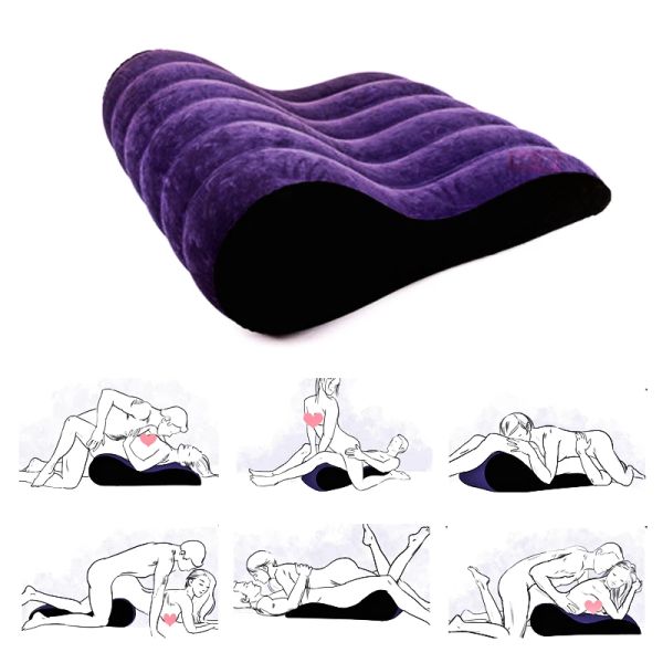 Travesseiro de travesseiro multiuso sofá inflável móveis de cama de almofada de barriga travesseiro sexual com suporte para casais para adultos jogo erótico