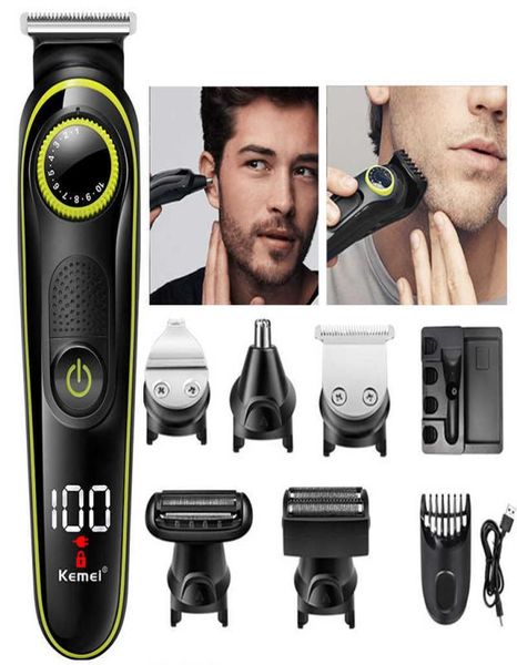 Kemei Electric Raver Facial Body Rasiermaschine Haar Clipper Trimmer für Männer Bart Rasiermesser Pfeife Set Nase und Ohr Trimmer P08177358118