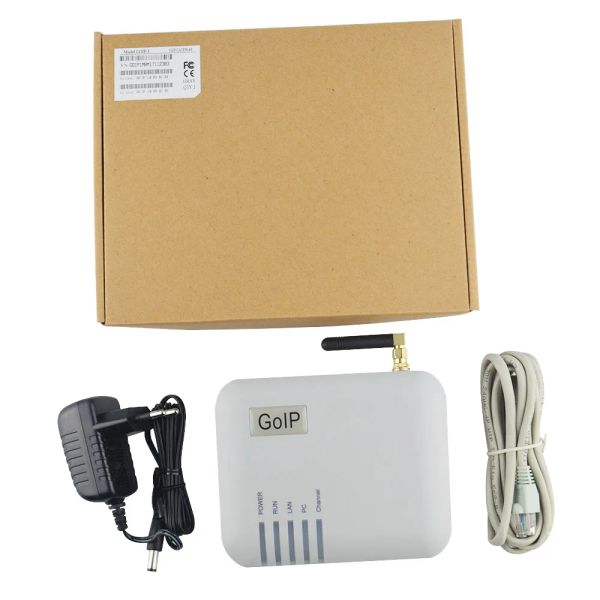 Аксессуары GSM преобразование SIP IP -телефон адаптер GOIP1 Светодиоды предоставляют 1 порты SIM -карты IMEI.
