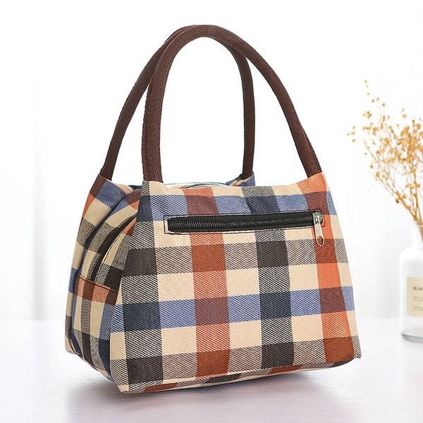 Canvas Bag Women 2024 Новая сумка для тканевой сумки для ланч -коробки Сумка для работы на работу маленькая тканевая сумка Bento Bag маленькая сумочка c6