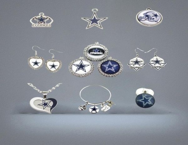 US Football Team Charms Cowboy Dangle Charms Sport DIY Armband Halskette Anhänger Juwely Hanging Charms4939697