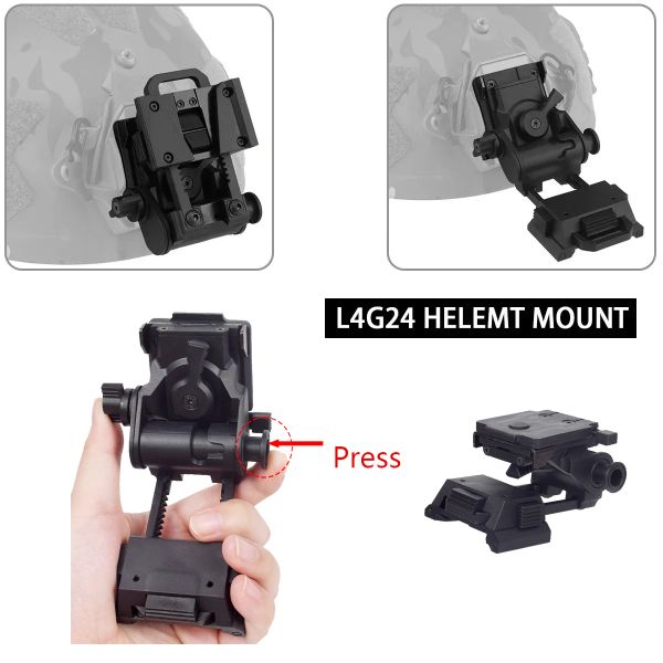 Аксессуары wilcox hilmet adapter l4 g24 l4g24 nvg hount holme для шлема для Pvs15 Pvs18 gpnvg18 Ночное видение быстро