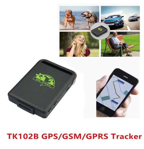 Mini Spy Car Pessoa Pet Pet Imperpermeável ímã GPS GSM GPRS Veículo Rastreador em tempo real TK102B GPS Devices de rastreamento4676678