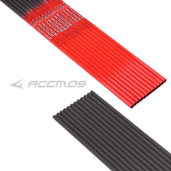 Stand 12pcs Fazendas de seta de carbono puro Spine 300 340 400 500 600 700 800 Tubo DIY Arco para caça ao arco ID de tiro 6,2 mm