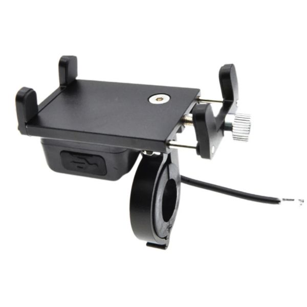 Accessori Porta del telefono Ebike Brackette Montaggio del telefono motociclistico con caricabatterie USB per la staffa del telefono con motoslitta elettrica ATV