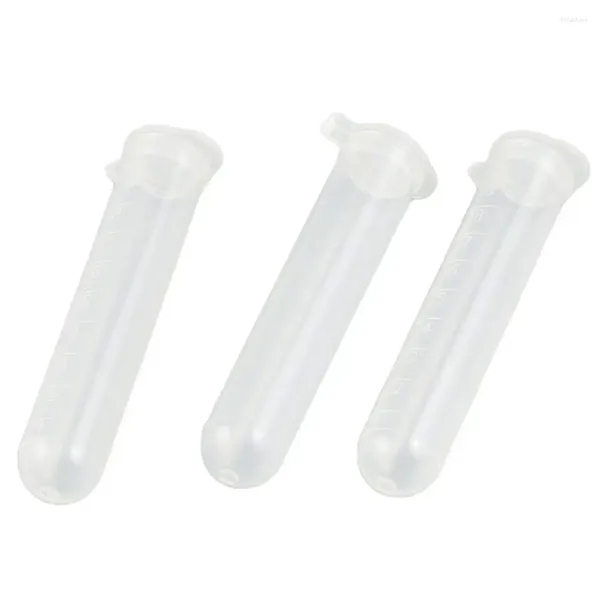 Garrafas de armazenamento 10 ml 1/3oz de tubo de teste de teste de plástico de plástico Tubos de centrífuga Snap Cap Vials Sample Laboratory Laboratory 200pcs