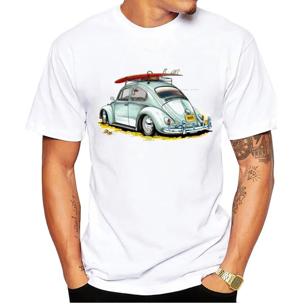 Teehub Tees casual hipster Beach Surf Men Tshirts Boy Retro Stampa per auto a manica corta Tops Sport 240423