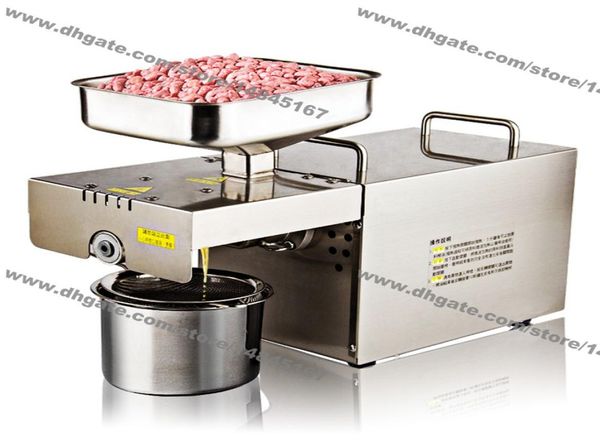 Spedizione gratuita Casa commerciale Utilizzo 110 V 220V Electric Automatico Nut Oliva Oliva Extractor Expeller Oil Macchina 58442225