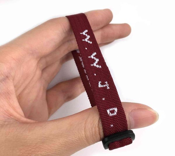 Bracciale Polyter Jacquard che dice WWJD regolabile MH personalizzato Braccialetti WWJD Woven2293086