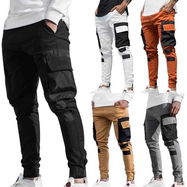 Nuovo designer Pants Mens Fashion Streetwear Multi Pockets Cargo Hip Hop Hop Casual Track harajuku Joggers pantaloni