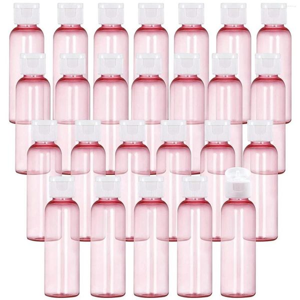 Sıvı Sabun Dispenser 25 Pack 2oz Plastik Boş Şişeler Şampuan Losyon Gövde için Küçük Seyahat Boyutu