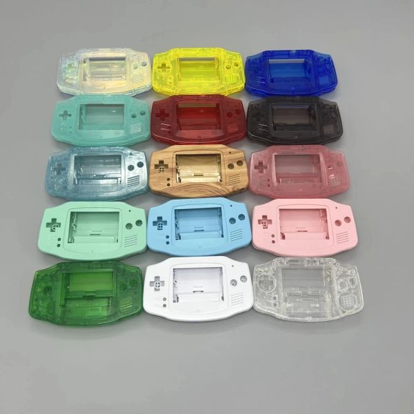 Kılıflar GBA Kabuğu Düğme İletken Kauçuk Pad Lens Kitleri GameBoy Advance IPS ekran kabuğu GBA IPS Kasa Oyun Konsol Kabuğu