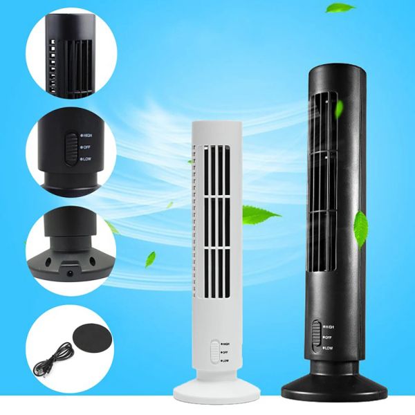 Condizionatori portatili di raffreddamento USB Fan Bladeless Desktop Silent Air Conditioner Humidifier Purificier Multifunzione Summer Tower Fan