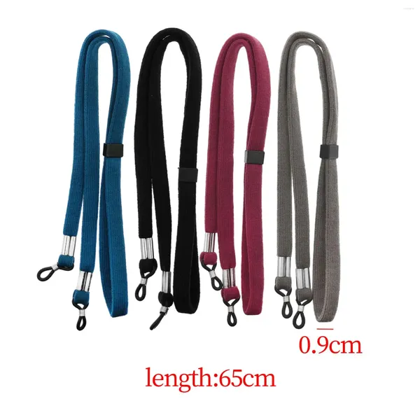 Correntes 4pcs Ópulos de cinta anti -Lanyard Lanyard portador de óculos esportivos para crianças adultas Mulheres