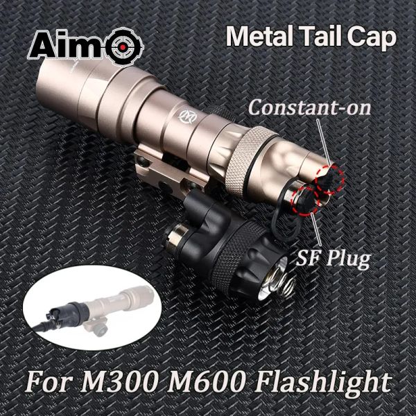 Lights Tactical Flashlight Metal Tail Switch SureFir M300 M600 Scout Light Становый выключатель дистанционного давления