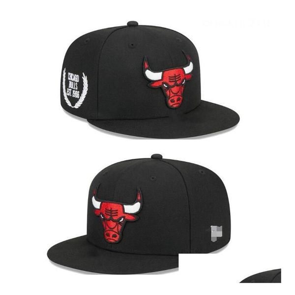 Caps Hats Chicagoblsball 2023-24 Uni Moda Pamuk Beyzbol Kapağı Snapback Şapka Erkekler Kadın Güneş Nakış Bahar Yaz Toptan Damla De OTPMZ