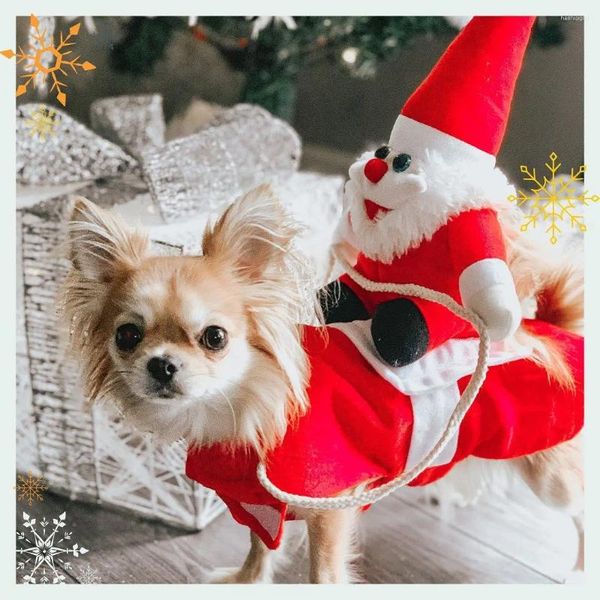 Abbigliamento per cani Costumi per gatti per animali domestici divertenti santa claus bambola e costumi vestiti per novità chihuahua pug York shire abbigliamento