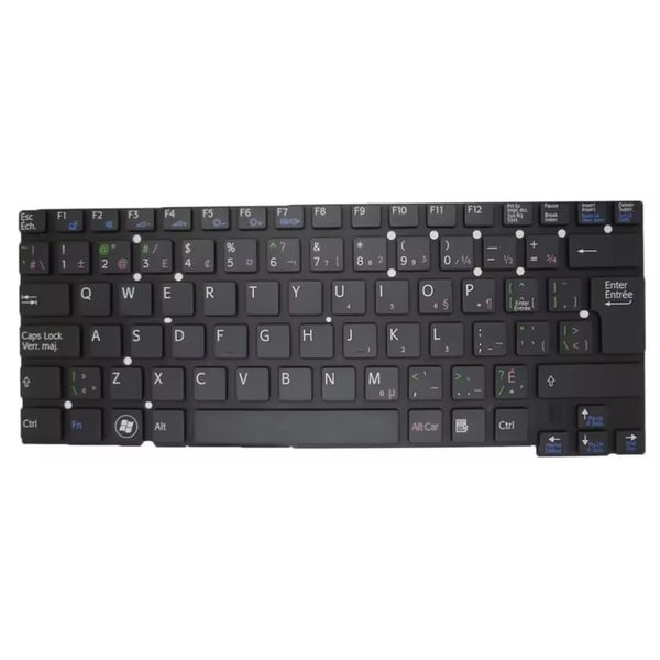 Laptop -Tastatur für Sony VAIO SVT13 SVT13115FDS SVT13125CDS SVT131190S SVT131290S HMB8809NWA032A 14903451it Canada CA Black New