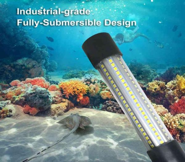 12 V 20W 126 LED Grüne Unterwasser -Tauchfischereifischerei Licht Sammeln Fischfinder Lampe anzieht Garnelen Tintenfisch Krill Lampe 22011091091