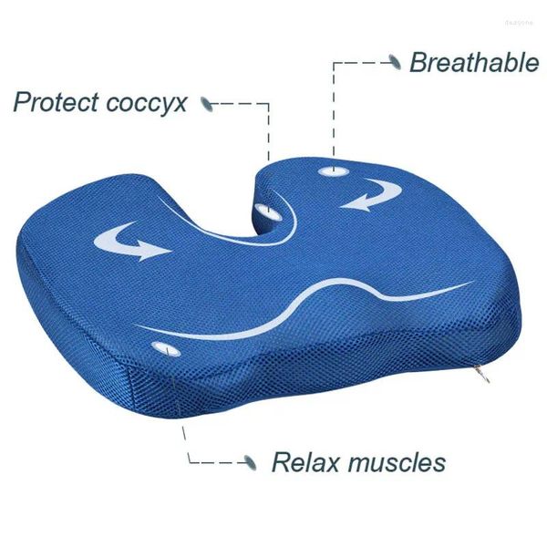 Pillow Memory Foam Seat for Office Chair Wheelsage Massage U Coccyx Travel Comfort Etongonomic ortopedic preenchimento