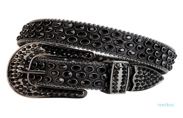 Western Cowboy Bling Ovski Cristal Rhinestones Belt Creat Creat Creat Fivele Removível para Mulheres e Men3791410