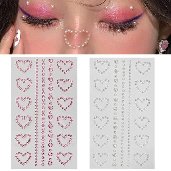 Tattoo Transfer Tattoo Stickers 3D Jewelry Eyes Face Body Rhinestones