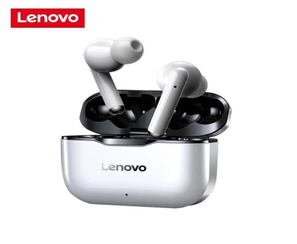 Lenovo LP1 TWS Wireless Bluetooth Earnessphones Dual Bass Earbuds Touch Control Touch Standby para Android iOS Phone63332255